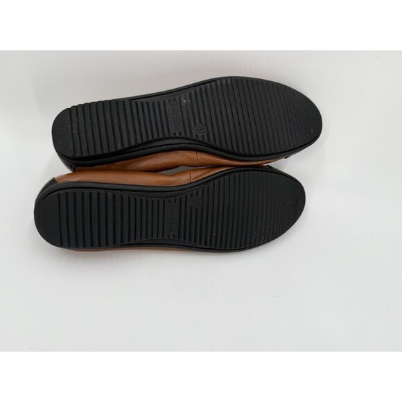 Josef Seibel Brown Leather Cap Toe Slip On Flats Shoes Women's EU 37 US 7 - Picture 7 of 9